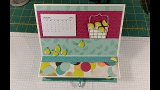 MiniTischkalender mit Zettelschublade  FrühjahrSommerkatalog 2018 StampinUp [upl. by Kawasaki712]