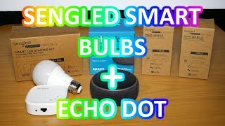 Sengled Smart RGB LED bulbs  Hub with Echo dot [upl. by Hanleigh]