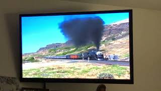 4449 in the 2001 Excursion Along the Columbia River Extreme Steam Series From Pentrex [upl. by Kcirderf]