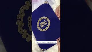 Nikkah booklet customtrove wedding nikkahframe nikkahbooklet nikkahaccessories [upl. by Anitsrihc587]