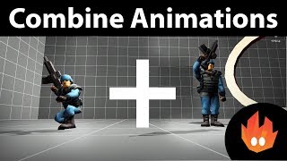 Unity Tutorial  Combine Animations [upl. by Nueoras995]