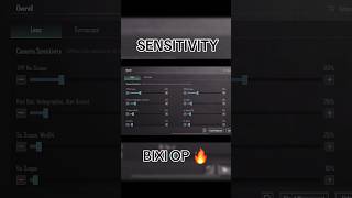 SENSITIVITY FOR BGMI OF BIXI OP 🔥 • All Devices 💀 bgmi bixiop sensitivity [upl. by Elad451]