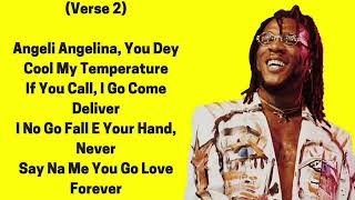 Burna Boy – On The Low Lyrics video [upl. by Lirrehs376]