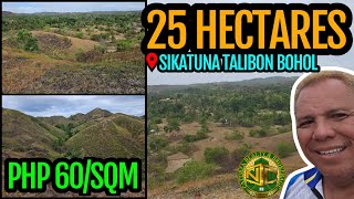 Lot for sale 25 hectares ideal for ECOTOURISM Sikatuna Talibon Bohol Philippines 60sqm [upl. by Georgeta227]