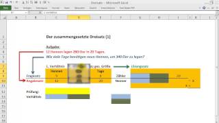 Der zusammengesetzte Dreisatz 1 [upl. by Javed748]