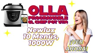 Presentamos NEWLUX 🍲Olla Programable 6L Chef Pot V110 🫕Tu olla a presión eléctrica definitiva [upl. by Heyer]