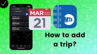 How to add a trip to the calendar in MTA TrainTime [upl. by Trefler]