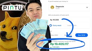 MODAL 10 RIBU BISA JADI 19 JUTA  TUTORIAL TRADING CRYPTO UNTUK PEMULA DI APLIKASI PINTU [upl. by Dlonyer]