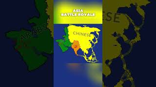 Asia Battle Royale countryballs war mapping asia [upl. by Aihtebat318]