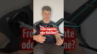 Freie Gewichte oder Maschine muskelaufbau fitness bodybuilding gesundheit abnehmen kraftsport [upl. by Noonan]