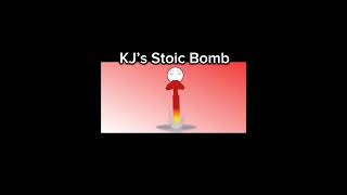 Stoic Bomb in TSB vs KJ’s Stoic Bomb 💣 roblox strongestbattlegrounds kj [upl. by Anelis]