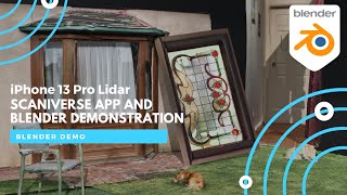 iPhone 13 Pro Lidar 3D Scanning Demo  Blender Example [upl. by Yeliab]