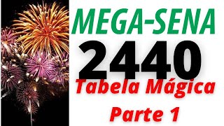 Mega Sena Da virada  2440  Tabela mágica Parte 1 [upl. by Girand]