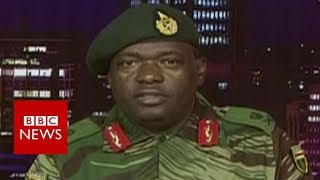 Zimbabwes military seizes state TV  BBC News [upl. by Ammadas242]