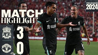 HIGHLIGHTS Liverpool 30 Manchester United  Sellout crowd for USA Tour win [upl. by Ahseenat]