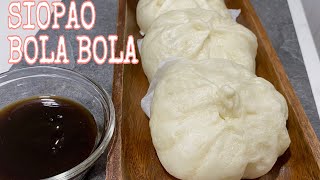 SIOPAO BOLA BOLA RECIPE ALA CHOWKING  FLUFFY AND WHITER SIOPAO DOUGH [upl. by Salokin]