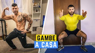 ALLENAMENTO GAMBE IN CASA SENZA ATTREZZI [upl. by Sel]