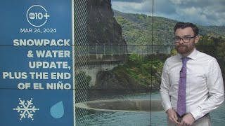 California Weather Update End of El Nino water levels amp the rainy season winds down [upl. by Redle]