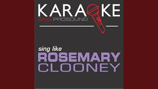 This Ole House In the Style of Rosemary Clooney Karaoke with Background Vocal [upl. by Conway]