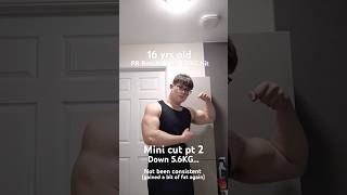 Mini Cut Update PT 2 as a 16yr lacking behind gym motivation muscle [upl. by Tareyn]