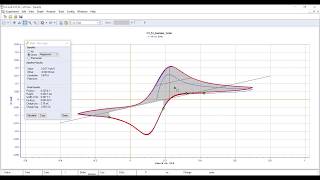 ECLab Cyclic Voltammetry Peak Analysis [upl. by Ancel56]