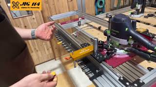 지그114  Jig114com 3주먹장 가공Dovetail Joint 이지슬레드 새로운 조이너리 플랫폼 Easy Sled  New Joinery Platform [upl. by Kerns]