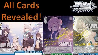 Weiss Schwarz  All The Blue Archive Cards Revealed Booster Box and Trial Deck Info [upl. by Ennadroj74]