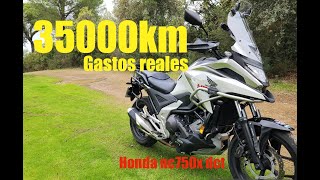 REVIEW 35000KM gastos totales Honda NC750X DCT [upl. by Mello]