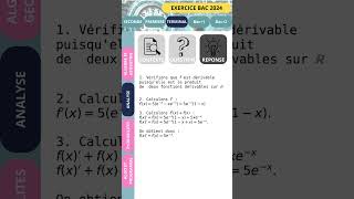 Equations Différentielles  Exo Bac Géné 2024 Maths Exercice 112 [upl. by Paulita173]