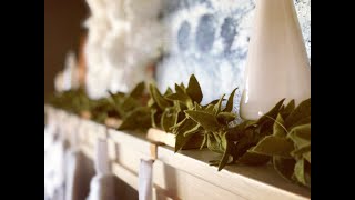 DIY The Prettiest and Easiest Felt Leaf Garland [upl. by Eirdua]