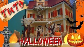 TUTO PLAYMOBIL Comment décorer sa maison pour halloween Extérieur [upl. by Combe]