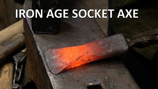 BLACKSMITHING Iron Age socket axe [upl. by Eenhat]