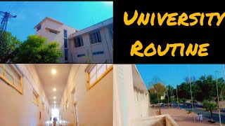 university routine university of Sargodha vlog [upl. by Janiuszck]