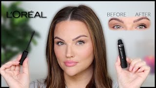 LOREAL TELESCOPIC LIFT MASCARA REVIEW 👀 [upl. by Annoya]