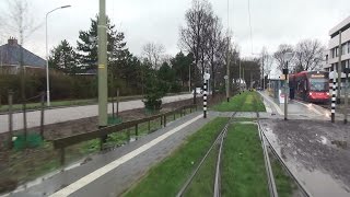 HTM RandstadRail 19 Delft Noord  Leidschendam Leidsenhage  regen  Alstom RegioCitadis 4020 [upl. by Llenyt243]