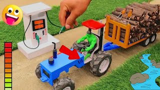 DIY diorama making mini grass chopping machine science project DiyCreativeFarm [upl. by Tova]