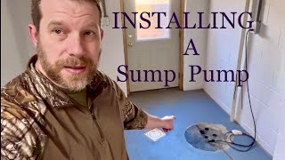 Installing A Sump Pump In Our Basement [upl. by Aneahs]