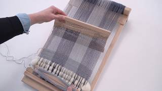 Weaving on the BEKA Beginners Rigid Heddle Loom [upl. by Enileme]