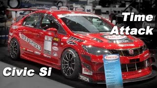 Time attack red Civic Si at 2014 SEMA interview with Ken Suen [upl. by Nickolaus404]