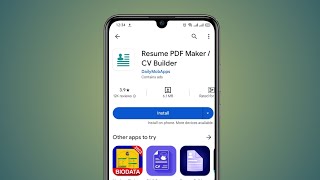 Resume PDF Maker App kaise Use kare  How to Use Resume PDf Maker [upl. by Lirbij]