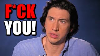 Adam Driver SHUTS DOWN Insane Question in HILARIOUS WAY They Didnt See Coming [upl. by Ellehsar]