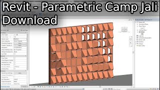 Revit  Parametric Camp Jali  Download [upl. by Suhploda233]