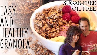 Perfect CRUNCHY Granola  Weight Loss Friendly [upl. by Eibor]