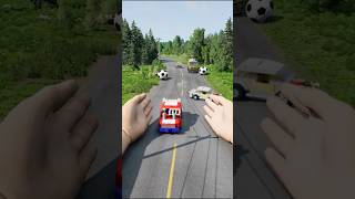 Lego Cars vs 2 Hands Slap  ep43  BeamNGDrive shorts [upl. by Arnon719]