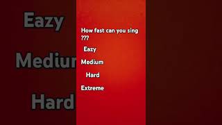 How fast can you sing [upl. by Oleta]