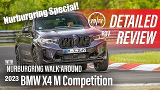 2023 BMW X4 M Competition Detailed review Nurburgring walkaround vlog POV [upl. by Naujad]