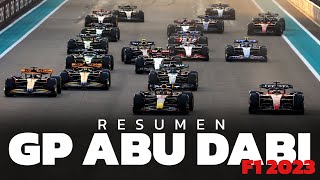 Resumen del GP de Abu Dabi  F1 2023  Víctor Abad [upl. by Aiyotal]