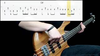 ABBA  Dancing Queen Bass Cover Play Along Tabs In Video [upl. by Grete183]