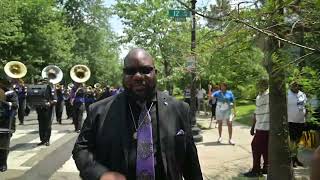 CMBBBMBB Cunningham Master Brass Band • UHOP Memorial Day Parade • Wash DC 2024 [upl. by Nolyad]