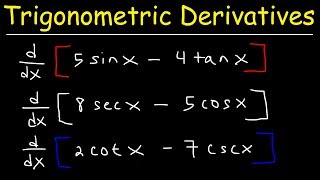 Derivatives of Trigonometric Functions [upl. by Gilbart429]